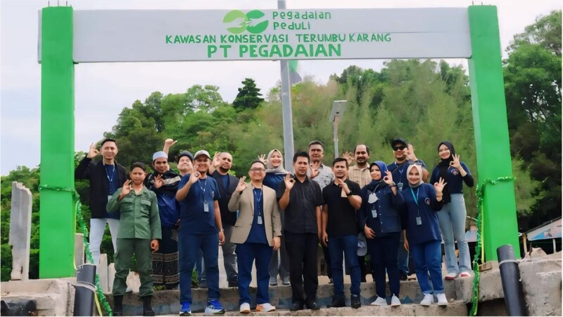 Menuju Net Zero Emission, Pegadaian Konservasi Terumbu Karang di&nbsp;Sabang